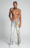 GOLD THUNDER STACK DENIM JEANS